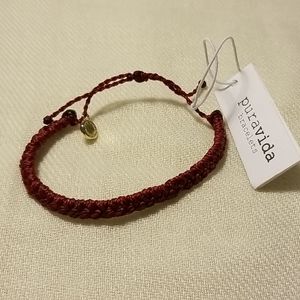 Pura vida Candy Apple Red Braided bracelet